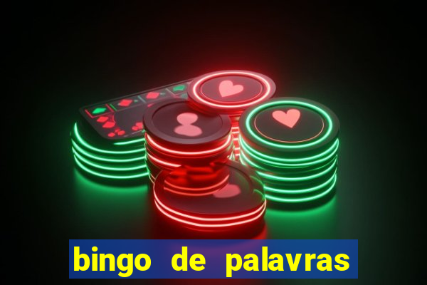 bingo de palavras cha de bebe